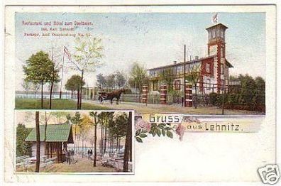 23577 Mehrbild Ak Gruß aus Lehnitz Hotel 1912