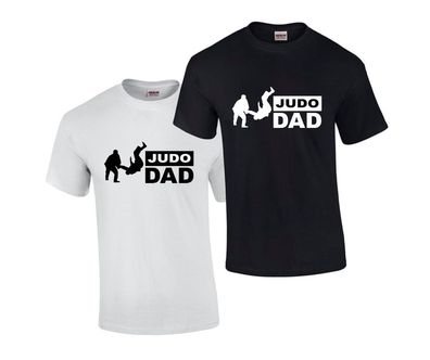 T-Shirt Judo Dad, Farbe weiß