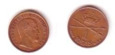 1 Reichs Bank Schilling Kupfer Münze Dänemark 1853