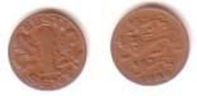 1 Sent Kupfer Münze Estland 1929