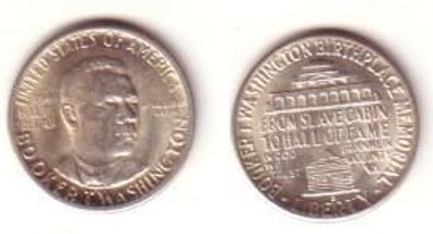 1/2 Dollar Silber Münze USA 1946 Booker T. Washington