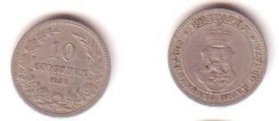 10 Stotinki Nickel Münze Bulgarien 1912