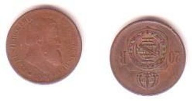 20 Reis Kupfer Münze Portugal 1869