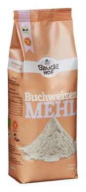Bauckhof 500g Buchweizenmehl BIO Vollkorn, basisch, glutenfrei, vegan