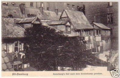 24516 Ak Alt Hamburg Roterbergs Hof um 1905