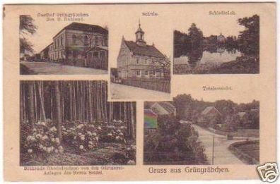23864 Mehrbild-Ak Gruss aus Grüngräbchen um 1910