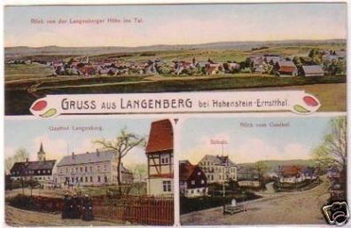 21677 Ak Gruß aus Langenberg bei Hohenstein Ernstthal