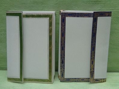 Grußkarten & Kouvert Briefpapier Rahwanji 18,5 x 12,5 cm blau / grün