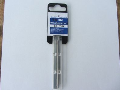 2 Satz (4 Stück) Hobelmesser/ Wendeschneidplatten 82 mm VHM für Bosch u. andere