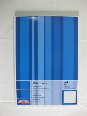 Briefblock - DIN A4 - liniert - 100 Blatt