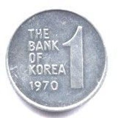Korea (Süd) 1 Won1970 S# 54 a KM# 4