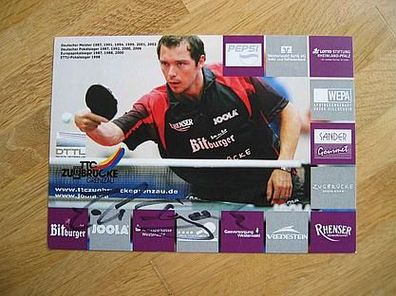 Tischtennis Bundesliga Grenzau Zoltan Fejer-Konnerth - handsigniertes Autogramm!!!