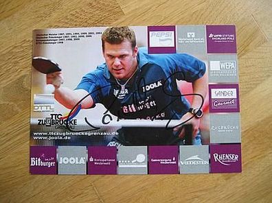 Tischtennis Bundesliga Grenzau Tomas Pavelka Autogramm!