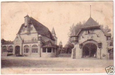 24817 Ak Grunewalde Restaurant Hundekehle 1912