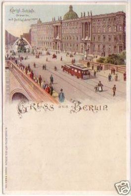 24604 Ak Lithographie Gruss aus Berlin 1902