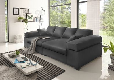 BIG Sofa -Grau- Anthrazit - Modell Hercules