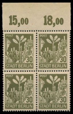 SBZ BERL. Brandenb. Nr 7Aawaz postfrisch Viererblock OR X810152