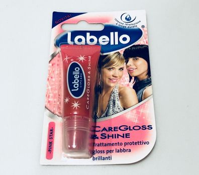 Labello Care Gloss & Shine Pink Star Lippenpglege Glanz 10 ml