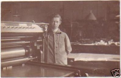 18289 Foto Ak Geisenheim am Rhein Maschine 1903