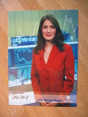 ARD Börsenstudio - Anja Kohl - handsigniertes Autogramm!!!