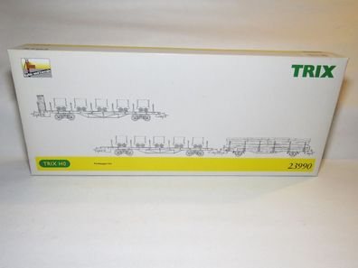 Trix 23990 - Flachwagen-Set - HO - 1:87 - Originalverpackung