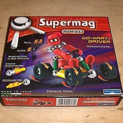 Supermag Go-Kart + Fahrer 63 Teile - Speed - Neu !