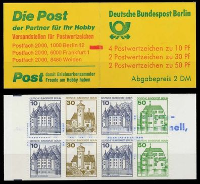 BERLIN Markenheftchen Nr MH 11imZ postfrisch X815C9A