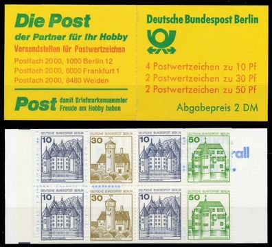 BERLIN Markenheftchen Nr MH 11poZ postfrisch X815CB2