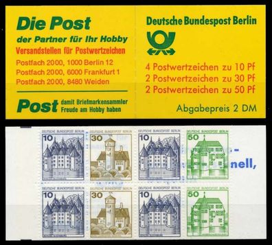 BERLIN Markenheftchen Nr MH 11moZ postfrisch S63882A