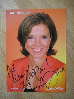 SWR Fernsehmoderatorin Annette Krause - Autogramm!