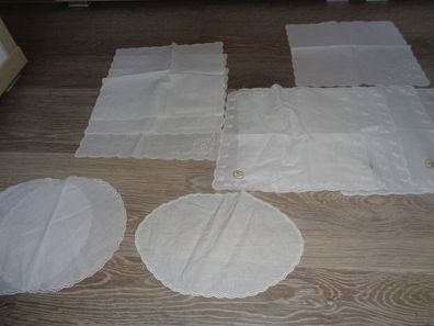 Taschentücher zum Behäkeln-9 Stück und 3 Deckchen