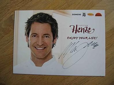 Starkoch Christian Henze - handsigniertes Autogramm!!!