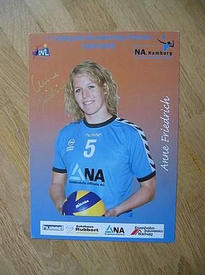Volleyball Bundesliga NA. Hamburg Anne Friedrich - handsigniertes Autogramm!!!