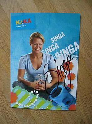 KiKa Fernsehmoderatorin Singa Gätgens - handsigniertes Autogramm!!!