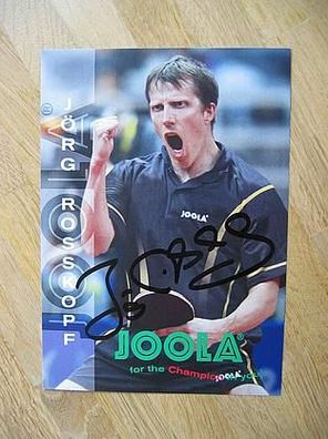 Tischtennis Star Jörg Roßkopf - handsigniertes Autogramm!!!