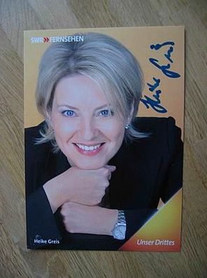 SWR Fernsehmoderatorin Heike Greis - handsigniertes Autogramm!!!