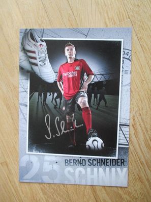DFB Fußballnationalspieler Bayer Leverkusen Bernd Schneider - handsign. Autogramm!!!