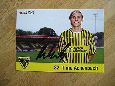 Alemannia Aachen Saison 08/09 Timo Achenbach - handsigniertes Autogramm!!!