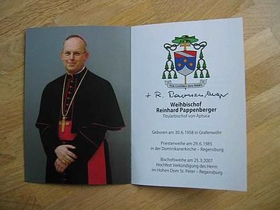 Weihbischof von Regensburg Reinhard Pappenberger - handsigniertes Autogramm!!!