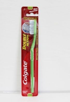 Colgate Double Action Zahnbürste mit Wellenprofil Härtegrad * medium* Farbe grün