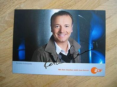 ZDF Fernsehmoderator Karsten Schwanke - handsigniertes Autogramm!!!