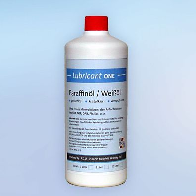 1L Paraffinöl, medizinische Qualität (DAB) hochreines Universalöl, 1 Liter