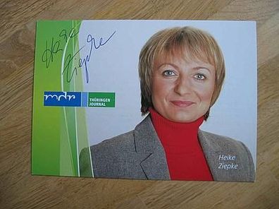 MDR Fernsehmoderatorin Heike Ziepke - hands. Autogramm!