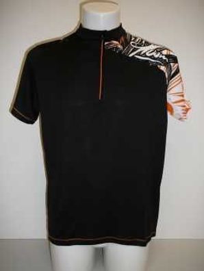 Qloom Armadale Short Sleeve Bike Shirt Black Orange Gr.L