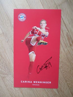 FC Bayern München Saison 17/18 Carina Wenninger - handsigniertes Autogramm!!!