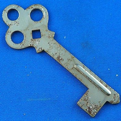 alter Schließfachschlüssel Automatenschlüssel mit Sicke ca. 68 mm