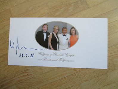 Trigema Chef Unternehmer Wolfgang Grupp - handsigniertes Autogramm!!!