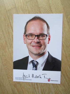 Niedersachsen Minister SPD Grant Hendrik Tonne - handsigniertes Autogramm!!!