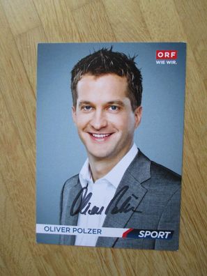 ORF Fernsehmoderator Oliver Polzer - handsigniertes Autogramm!!!