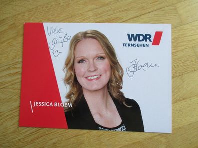 WDR Fernsehmoderatorin Jessica Bloem - handsigniertes Autogramm!!!